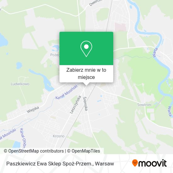 Mapa Paszkiewicz Ewa Sklep Spoż-Przem.