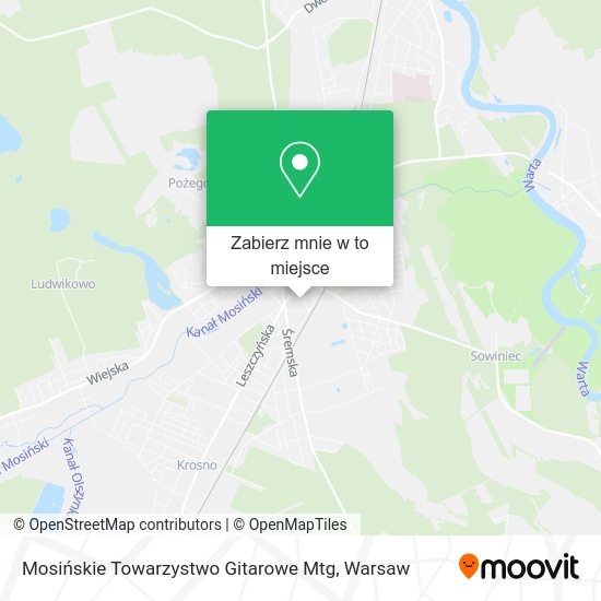 Mapa Mosińskie Towarzystwo Gitarowe Mtg