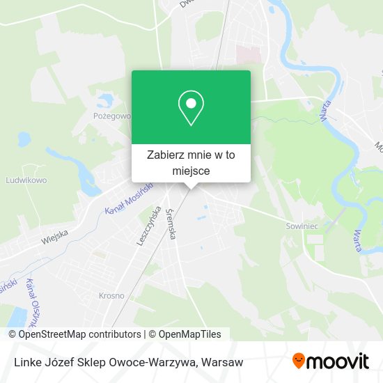 Mapa Linke Józef Sklep Owoce-Warzywa