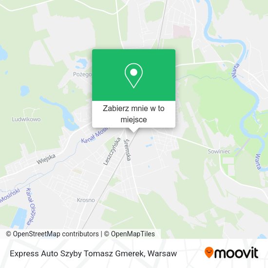 Mapa Express Auto Szyby Tomasz Gmerek