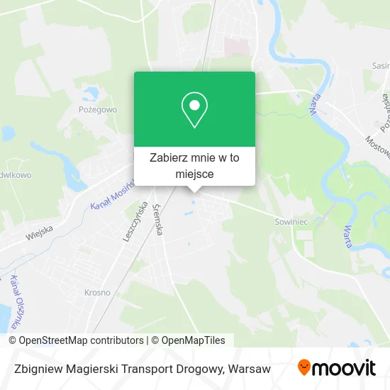 Mapa Zbigniew Magierski Transport Drogowy