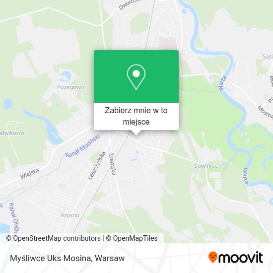 Mapa Myśliwce Uks Mosina