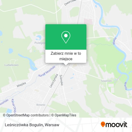 Mapa Leśniczówka Bogulin