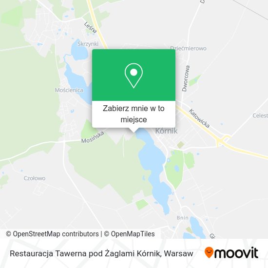 Mapa Restauracja Tawerna pod Żaglami Kórnik