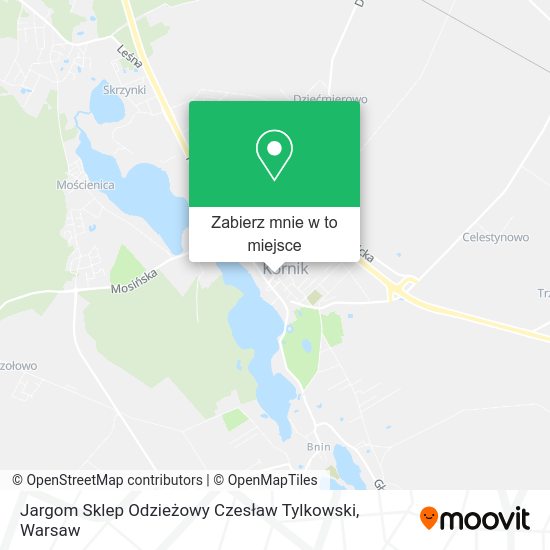 Mapa Jargom Sklep Odzieżowy Czesław Tylkowski