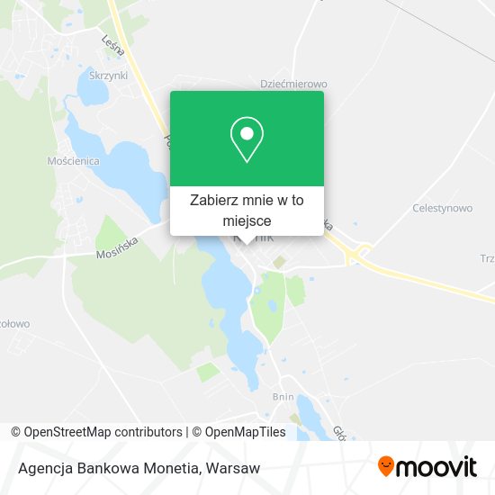 Mapa Agencja Bankowa Monetia