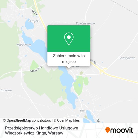 Mapa Przedsiębiorstwo Handlowo Usługowe Wieczorkiewicz Kinga