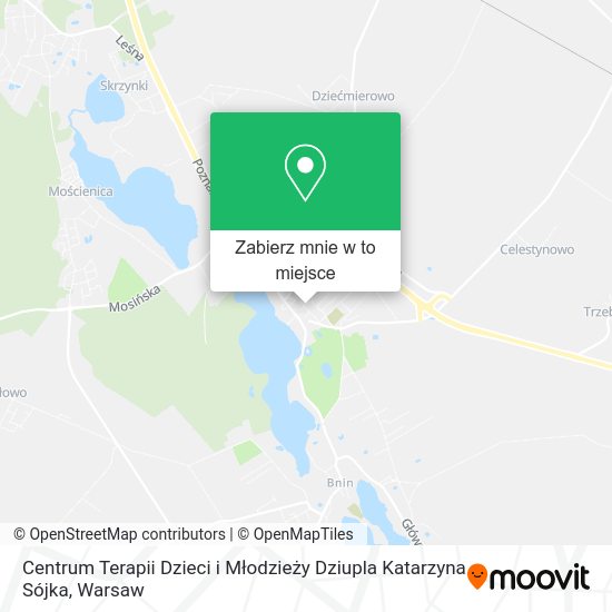 Mapa Centrum Terapii Dzieci i Młodzieży Dziupla Katarzyna Sójka