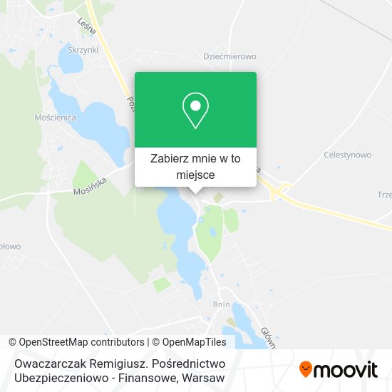 Mapa Owaczarczak Remigiusz. Pośrednictwo Ubezpieczeniowo - Finansowe