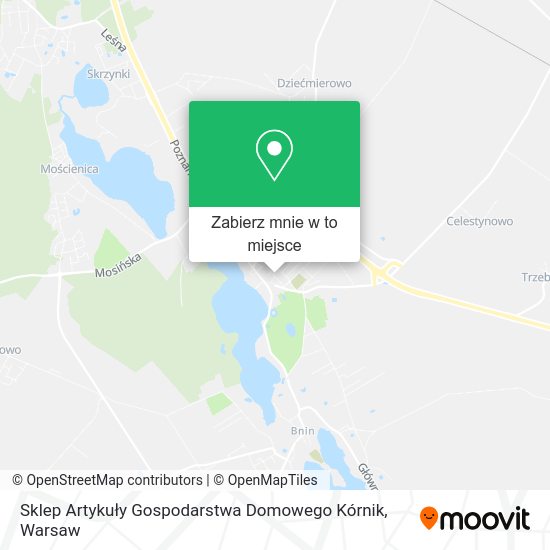 Mapa Sklep Artykuły Gospodarstwa Domowego Kórnik