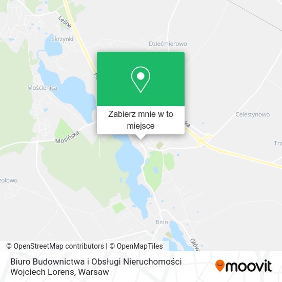 Mapa Biuro Budownictwa i Obsługi Nieruchomości Wojciech Lorens