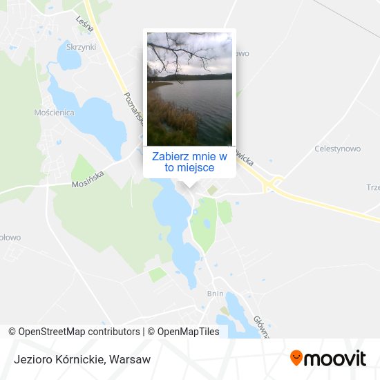 Mapa Jezioro Kórnickie