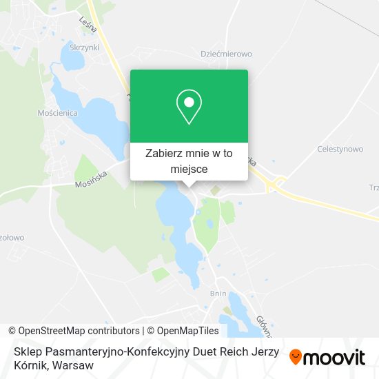 Mapa Sklep Pasmanteryjno-Konfekcyjny Duet Reich Jerzy Kórnik