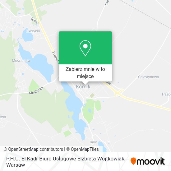 Mapa P.H.U. El Kadr Biuro Usługowe Elżbieta Wojtkowiak