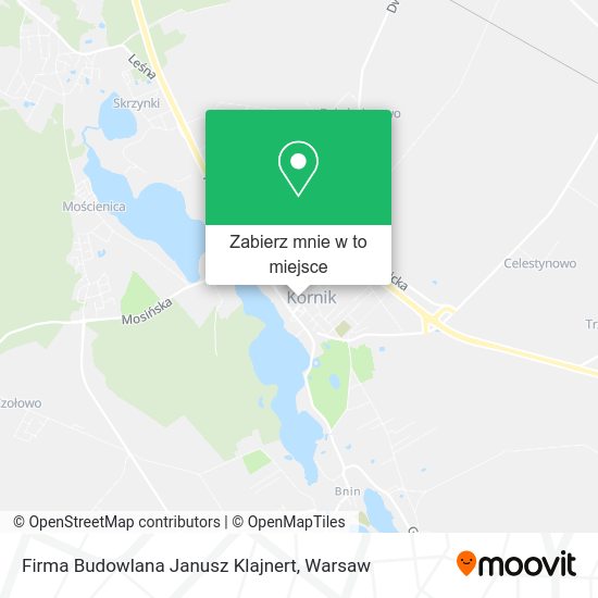 Mapa Firma Budowlana Janusz Klajnert