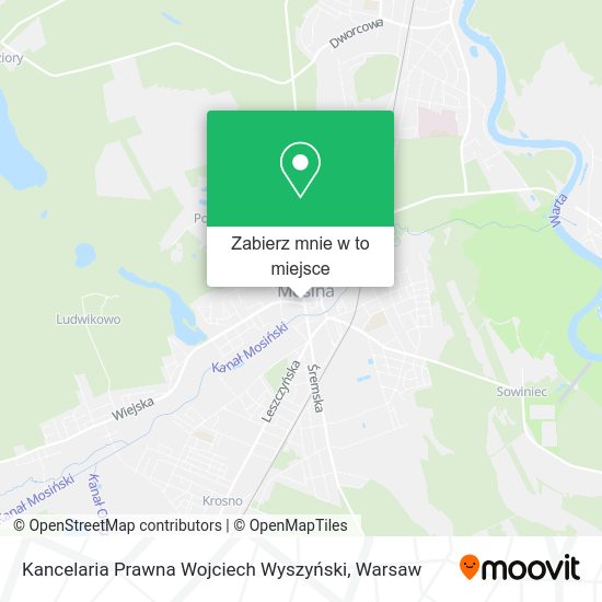 Mapa Kancelaria Prawna Wojciech Wyszyński