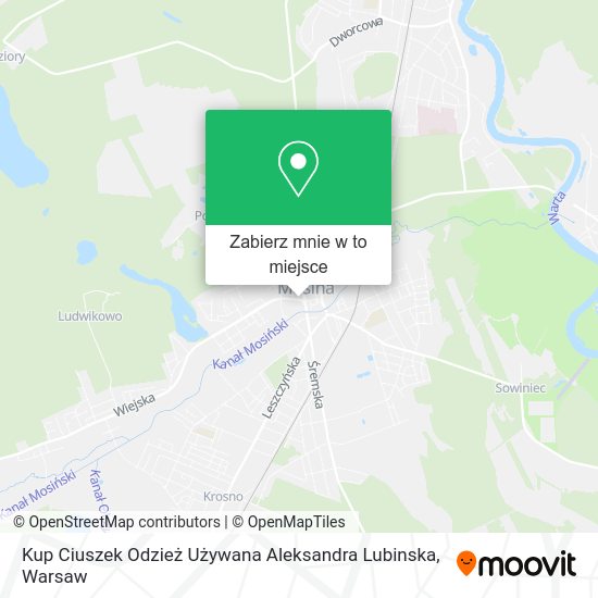 Mapa Kup Ciuszek Odzież Używana Aleksandra Lubinska