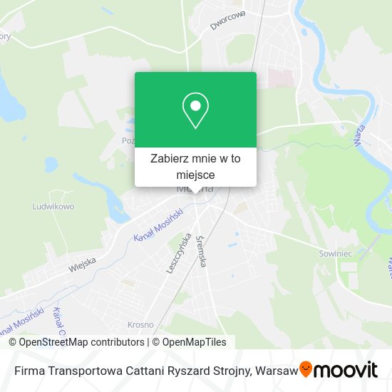 Mapa Firma Transportowa Cattani Ryszard Strojny