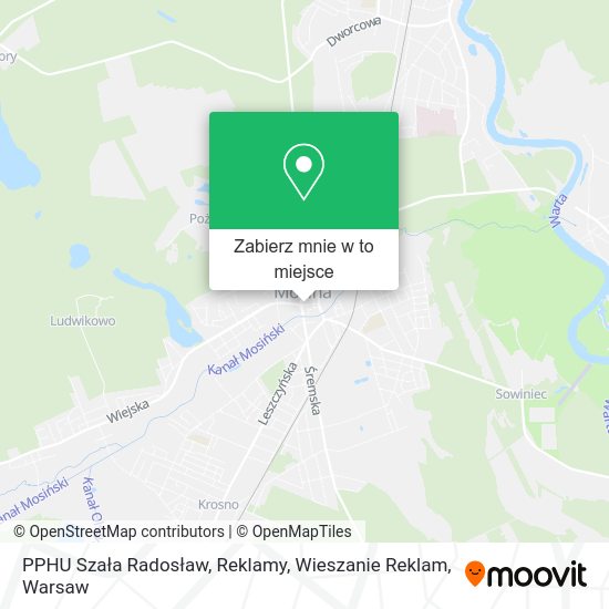 Mapa PPHU Szała Radosław, Reklamy, Wieszanie Reklam