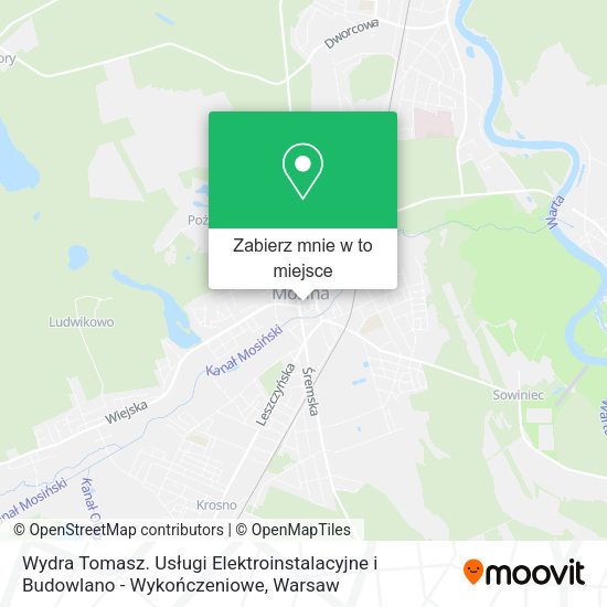 Mapa Wydra Tomasz. Usługi Elektroinstalacyjne i Budowlano - Wykończeniowe