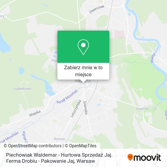 Mapa Piechowiak Waldemar - Hurtowa Sprzedaż Jaj. Ferma Drobiu - Pakowanie Jaj