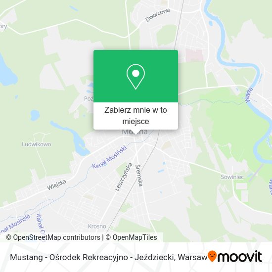 Mapa Mustang - Ośrodek Rekreacyjno - Jeździecki