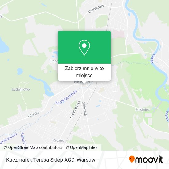 Mapa Kaczmarek Teresa Sklep AGD