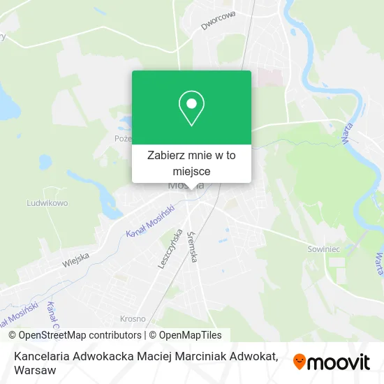 Mapa Kancelaria Adwokacka Maciej Marciniak Adwokat