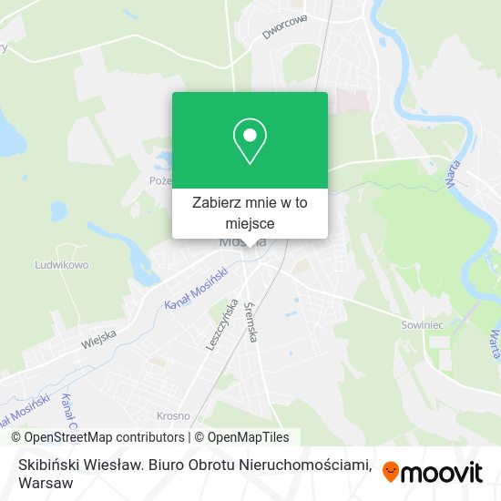 Mapa Skibiński Wiesław. Biuro Obrotu Nieruchomościami