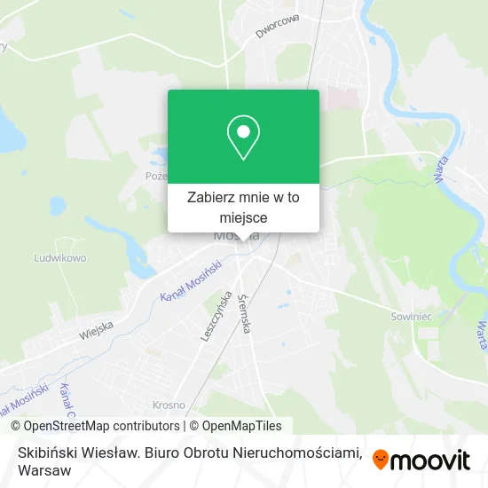 Mapa Skibiński Wiesław. Biuro Obrotu Nieruchomościami