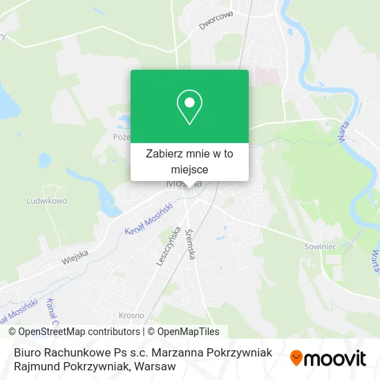 Mapa Biuro Rachunkowe Ps s.c. Marzanna Pokrzywniak Rajmund Pokrzywniak