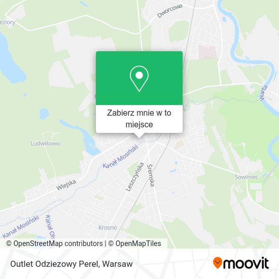 Mapa Outlet Odziezowy Perel