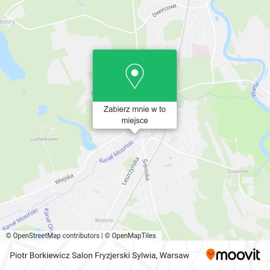 Mapa Piotr Borkiewicz Salon Fryzjerski Sylwia