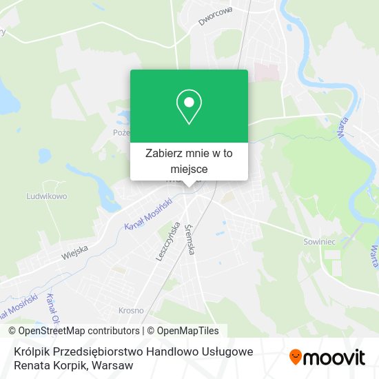 Mapa Królpik Przedsiębiorstwo Handlowo Usługowe Renata Korpik