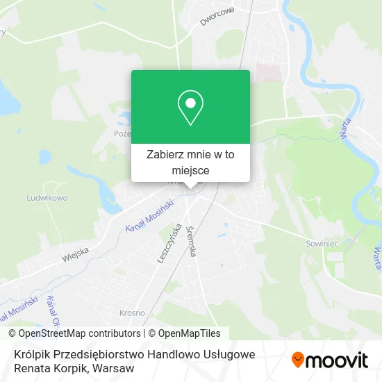 Mapa Królpik Przedsiębiorstwo Handlowo Usługowe Renata Korpik