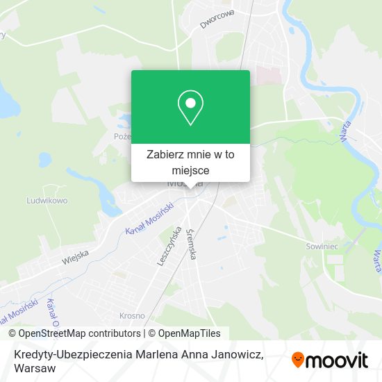 Mapa Kredyty-Ubezpieczenia Marlena Anna Janowicz