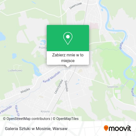 Mapa Galeria Sztuki w Mosinie