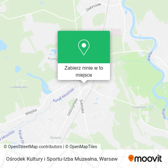Mapa Ośrodek Kultury i Sportu-Izba Muzealna