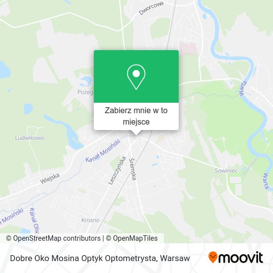 Mapa Dobre Oko Mosina Optyk Optometrysta