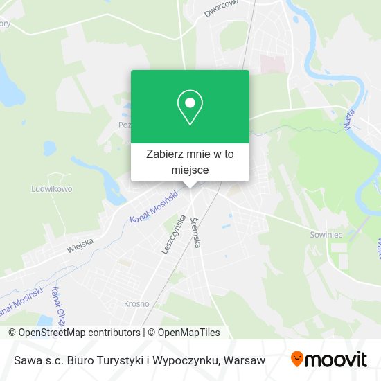 Mapa Sawa s.c. Biuro Turystyki i Wypoczynku