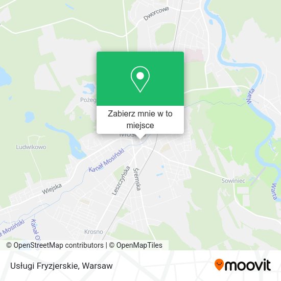 Mapa Usługi Fryzjerskie