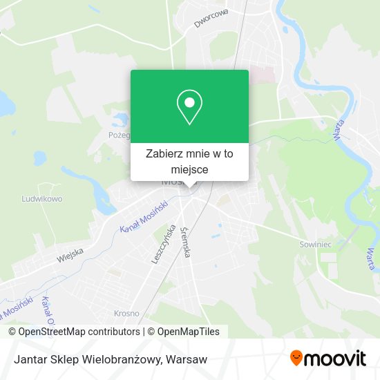 Mapa Jantar Sklep Wielobranżowy