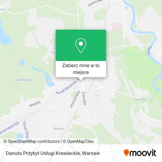 Mapa Danuta Przybył Usługi Krawieckie