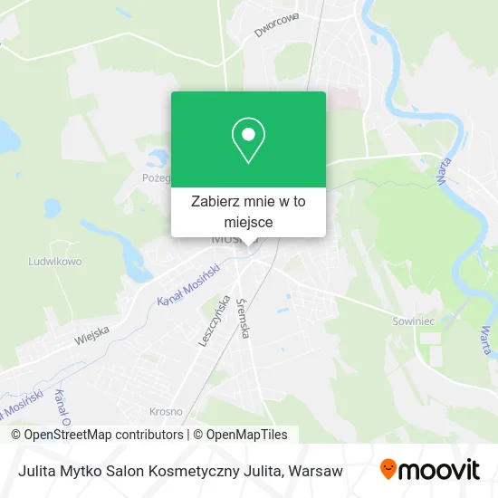 Mapa Julita Mytko Salon Kosmetyczny Julita
