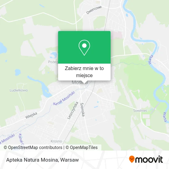 Mapa Apteka Natura Mosina