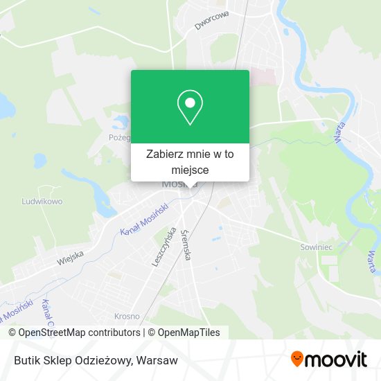 Mapa Butik Sklep Odzieżowy