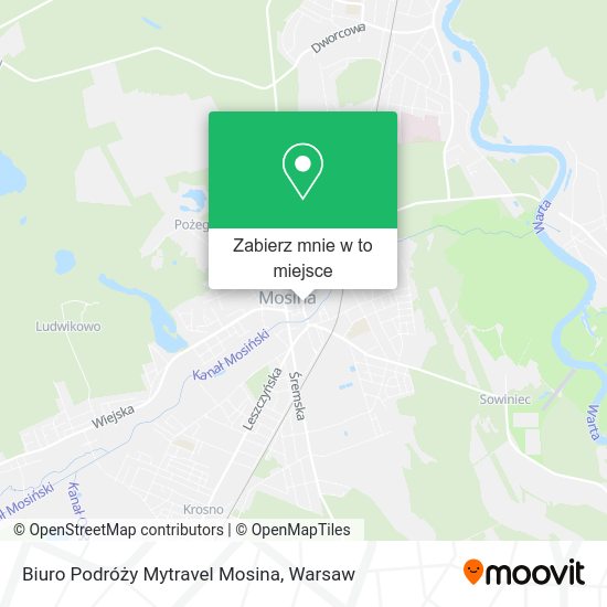 Mapa Biuro Podróży Mytravel Mosina