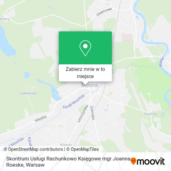 Mapa Skontrum Usługi Rachunkowo Księgowe mgr Joanna Roeske