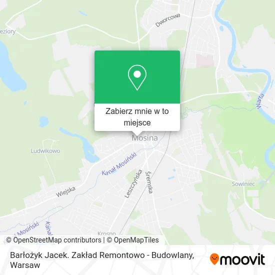 Mapa Barłożyk Jacek. Zakład Remontowo - Budowlany