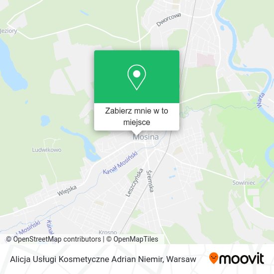 Mapa Alicja Usługi Kosmetyczne Adrian Niemir